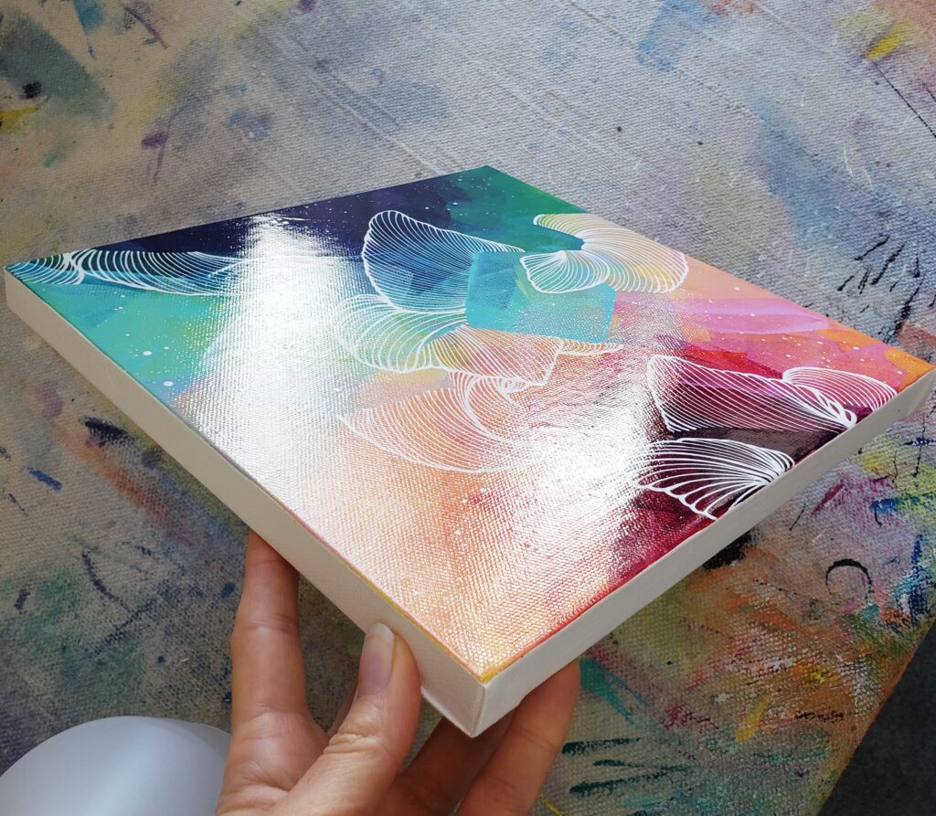 How I Varnish Acrylic Art — Messy Ever After