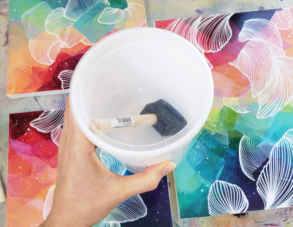 How to varnish acrylic paintings