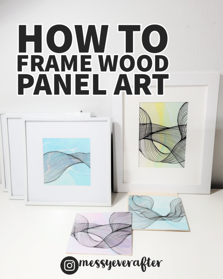 How to Frame Wood Panel Art — Messy Ever After